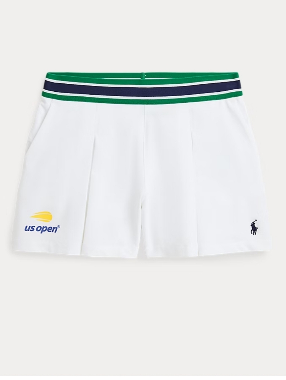 Polo Ralph Lauren X US Open Tennis Pleated Shorts White Women's XL
